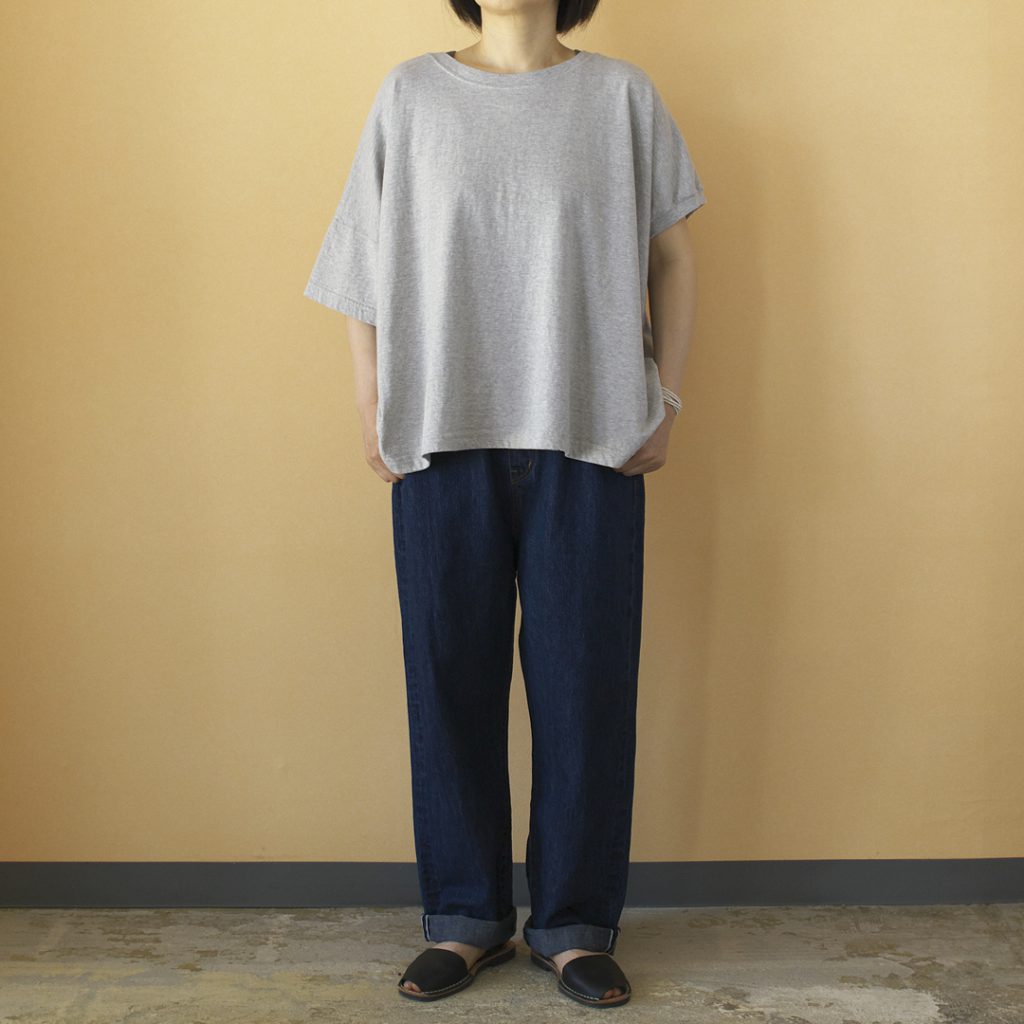 TRAVAIL MANUEL トラバイユマニュアル コットンリネンセルビッチデニム ルーズ5ポケットパンツ