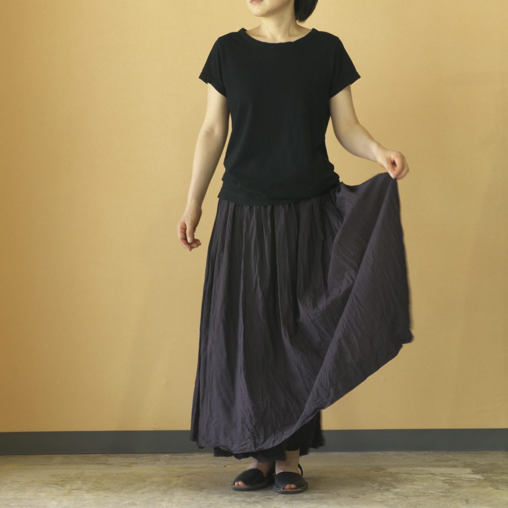 Gauze# ガーゼ　G397 khadi cotton gather skirt カデイコットン　ギャザースカート