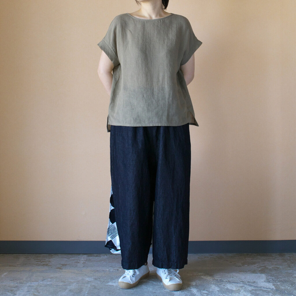 evam eva エヴァムエヴァ linen shirt pullover リネンシャツプルオーバー