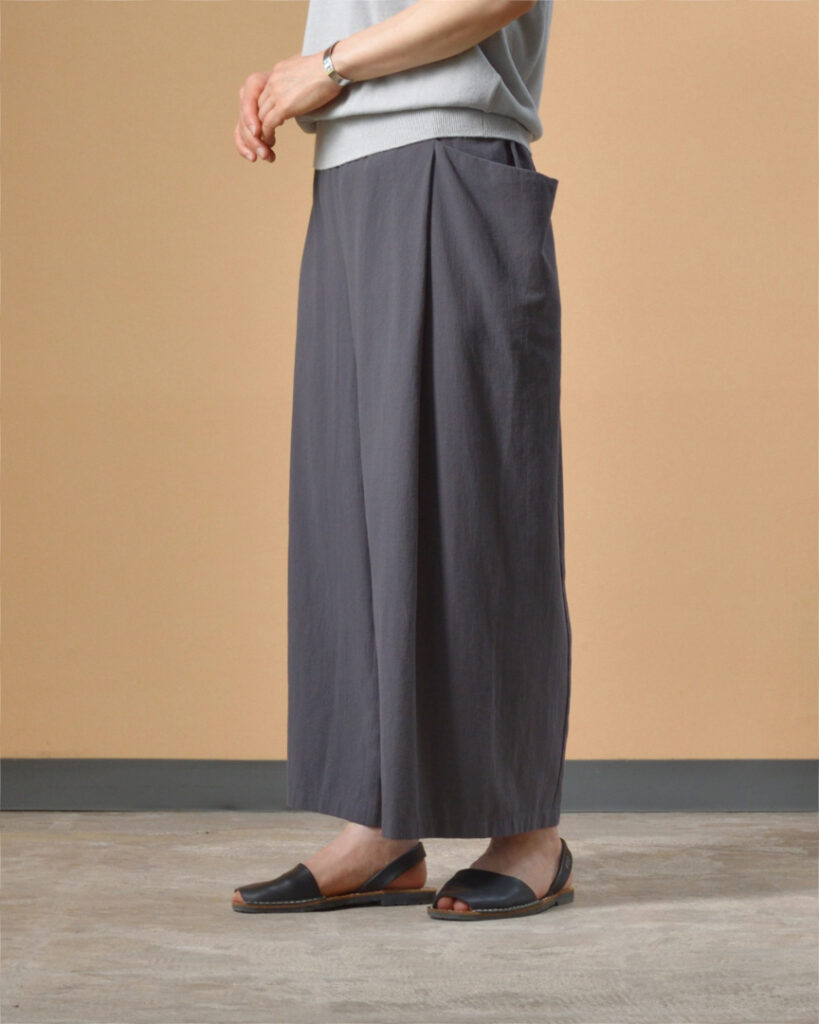 evam eva エヴァムエヴァ　cotton culotte pant コットンキュロットパンツ